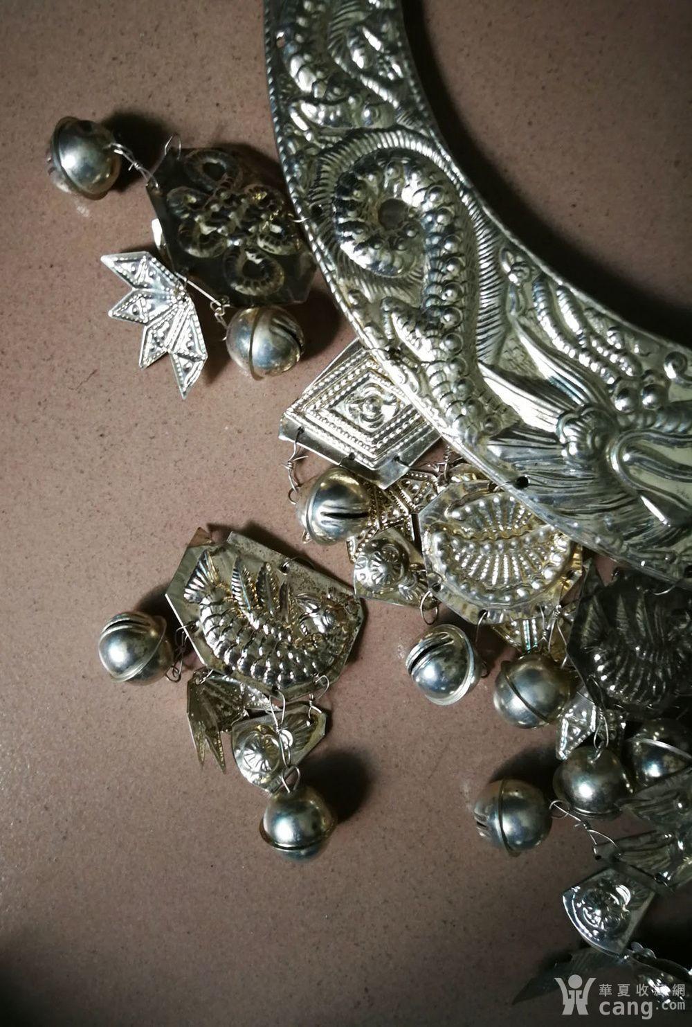 贵州苗族苗银头饰项圈少数民族银饰帽子侗族藏族头饰饰品.