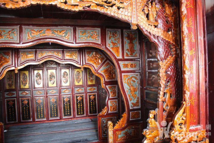 江南婚俗古旧家具鎏**刻三进拔步床千工床老木雕老床民俗博物馆