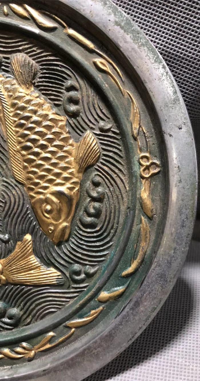 *双鱼铜镜_*双鱼铜镜价格_*双鱼铜镜图片_来自藏友3课树_铜器_地摊