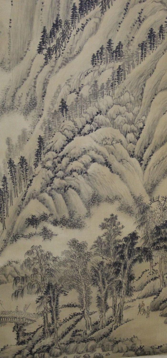 乾隆预览王辉山水画立轴