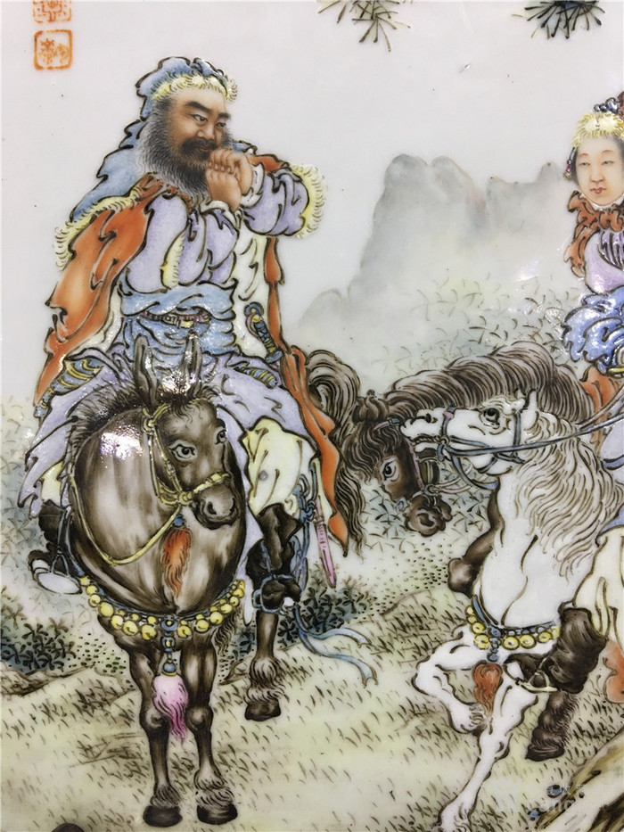 珠山八友王琦瓷板画作品