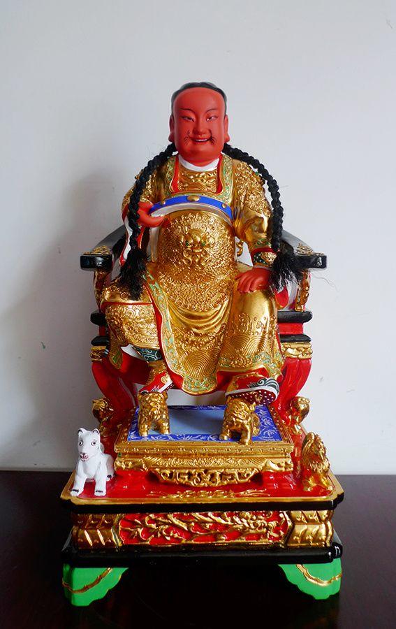 36厘米厘米樟木雕 漆线雕 田都元帅 相公爷