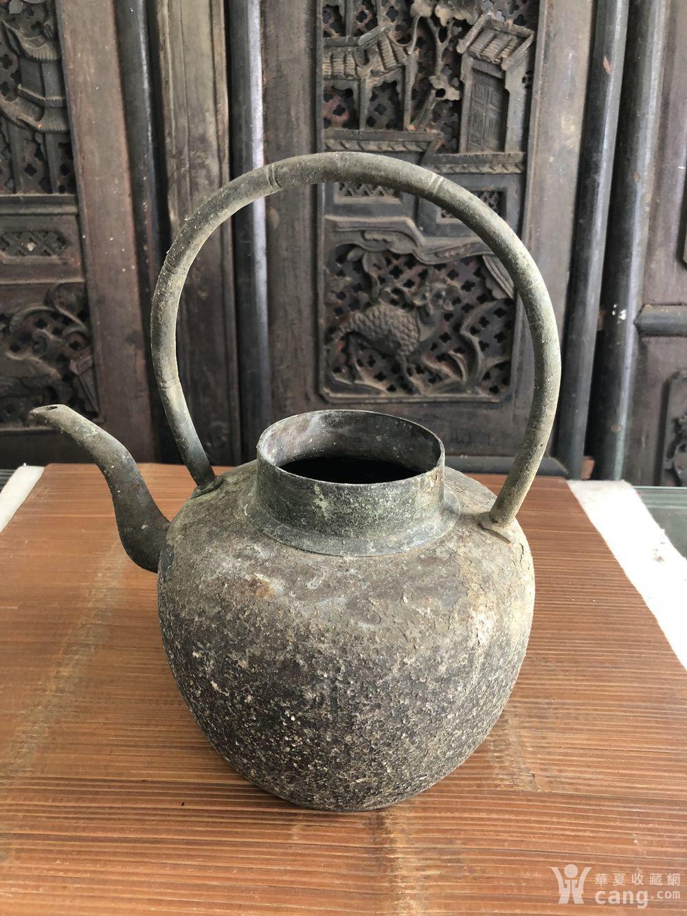 老铜提梁壶铜壶一个,厚重漂亮民俗老古董铜杂件