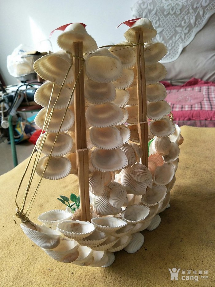 贝壳工艺帆船,一帆风顺