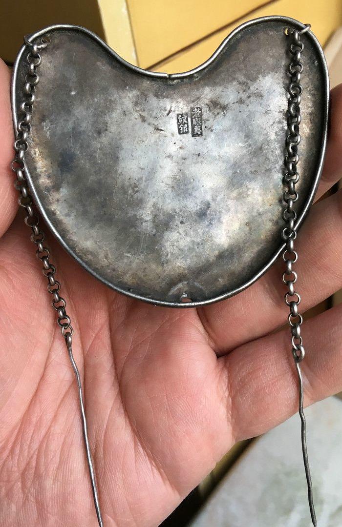 少见老银饰 老成美 纹银 款