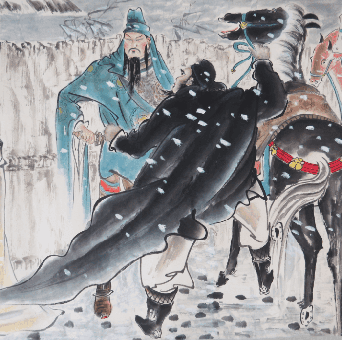 三川 三顾茅庐图