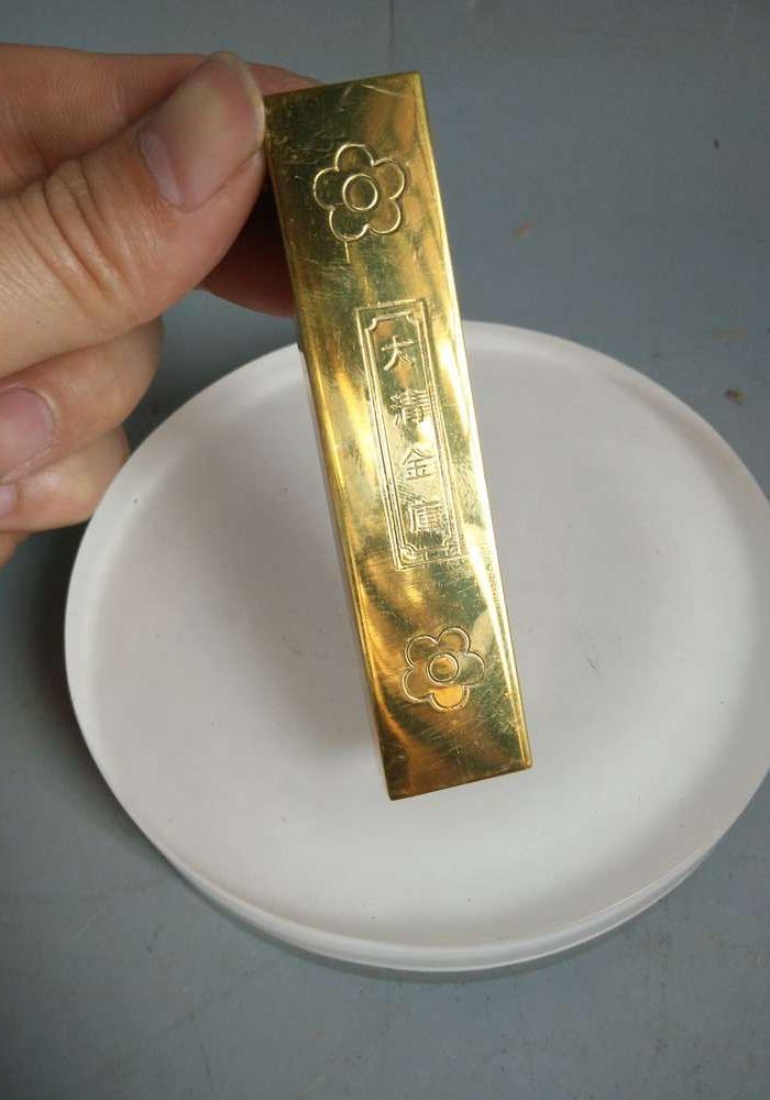 少见的大清乾隆金库金条_地摊交易_华夏收藏网