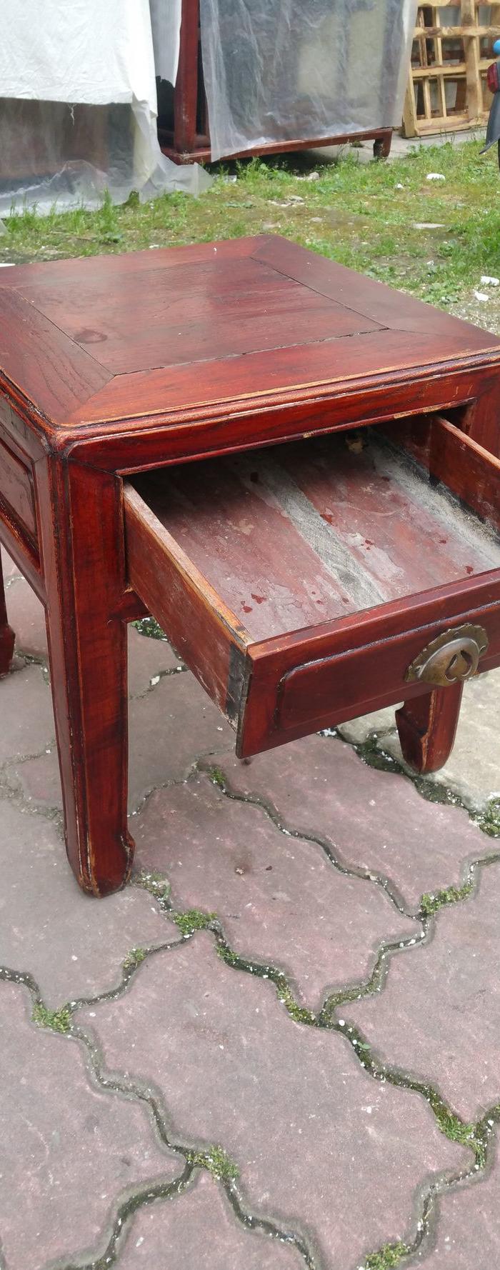 民国苏工白榉木小方凳一只