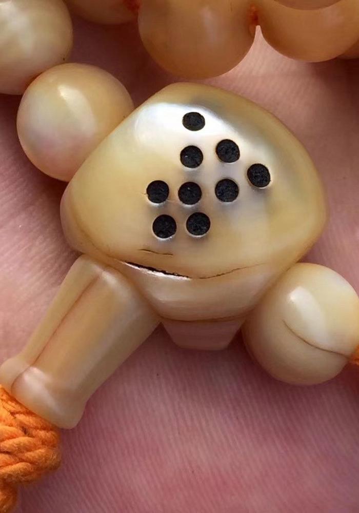 老鱼骨 螺钿108念珠