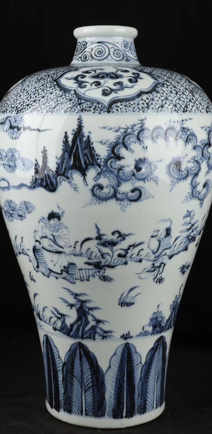 明空白期青花梅瓶