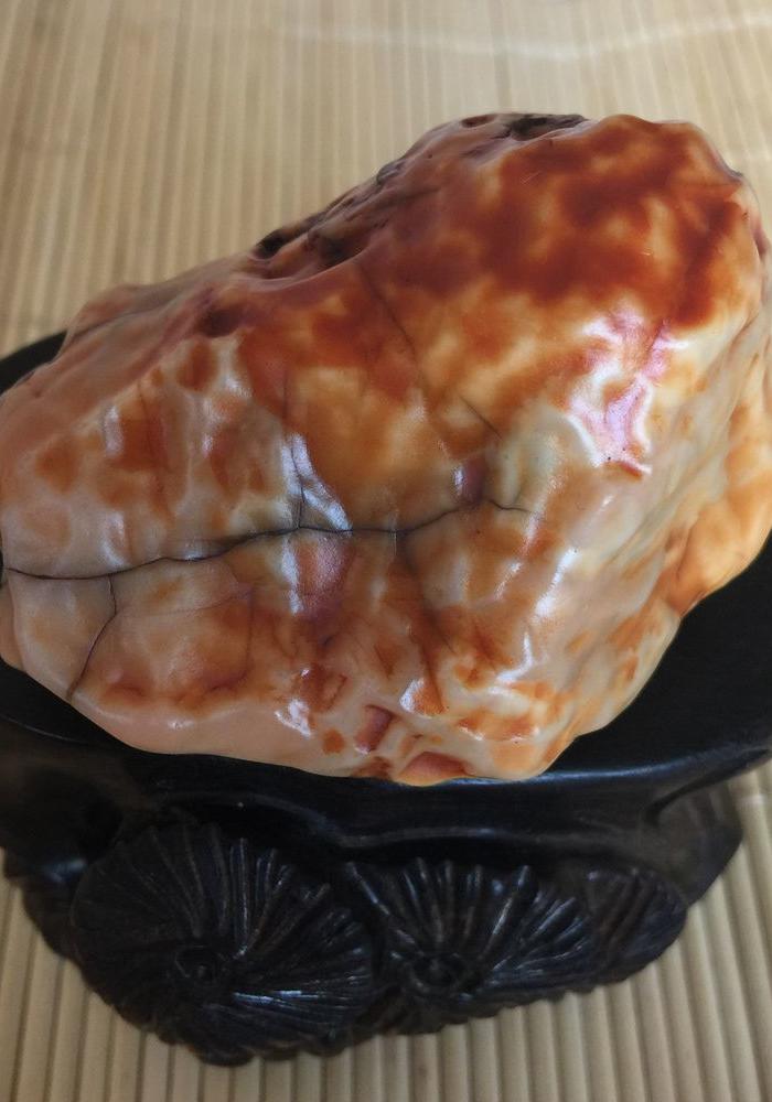 蒙古玛瑙沙漠漆原石手把件