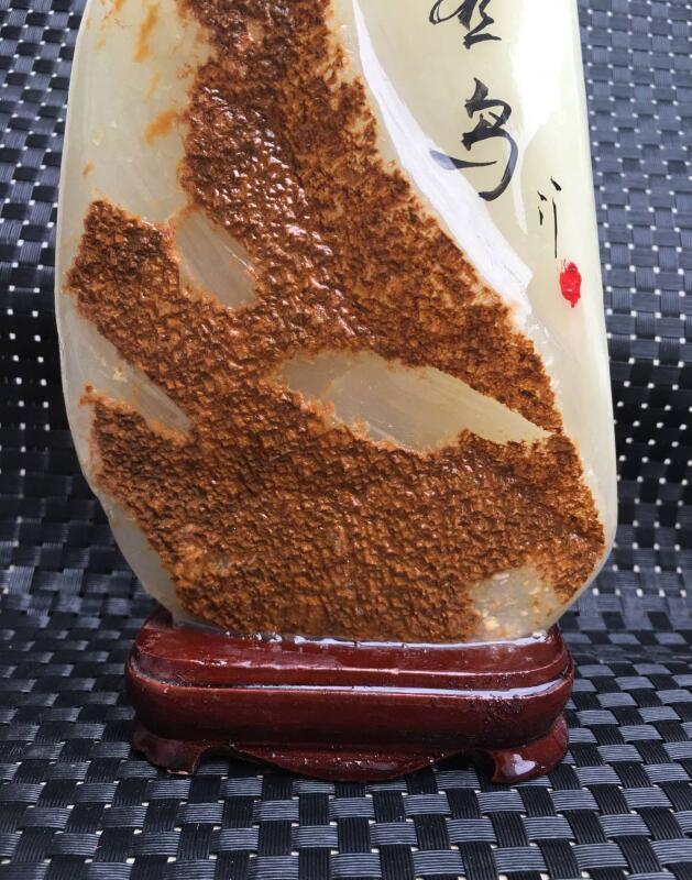 阿富汗玉原石天然小鸟摆件_地摊交易_华夏收藏网