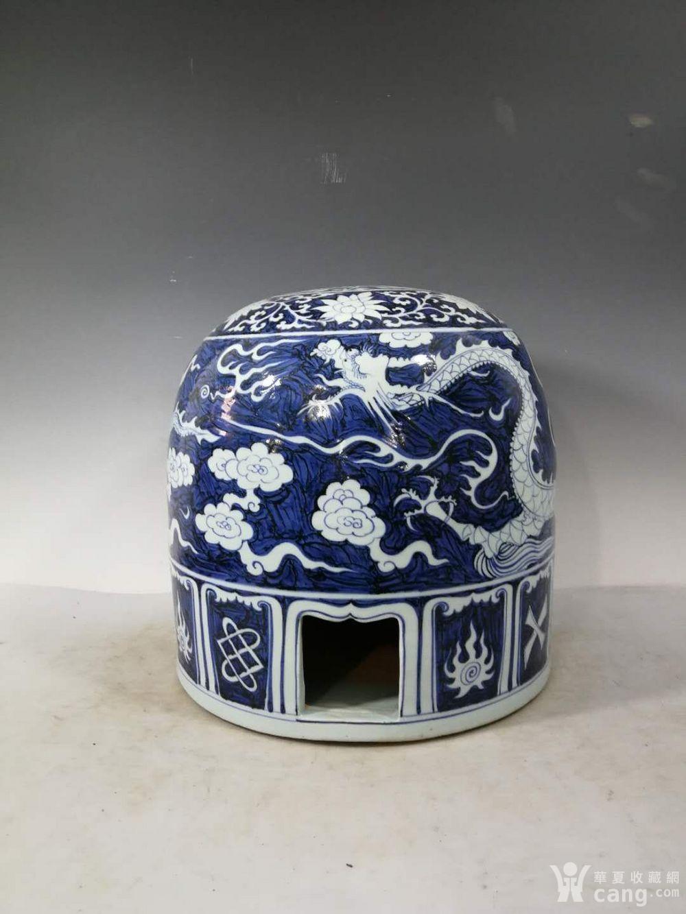 元青花龙纹蒙古包 高36厘米宽30厘米