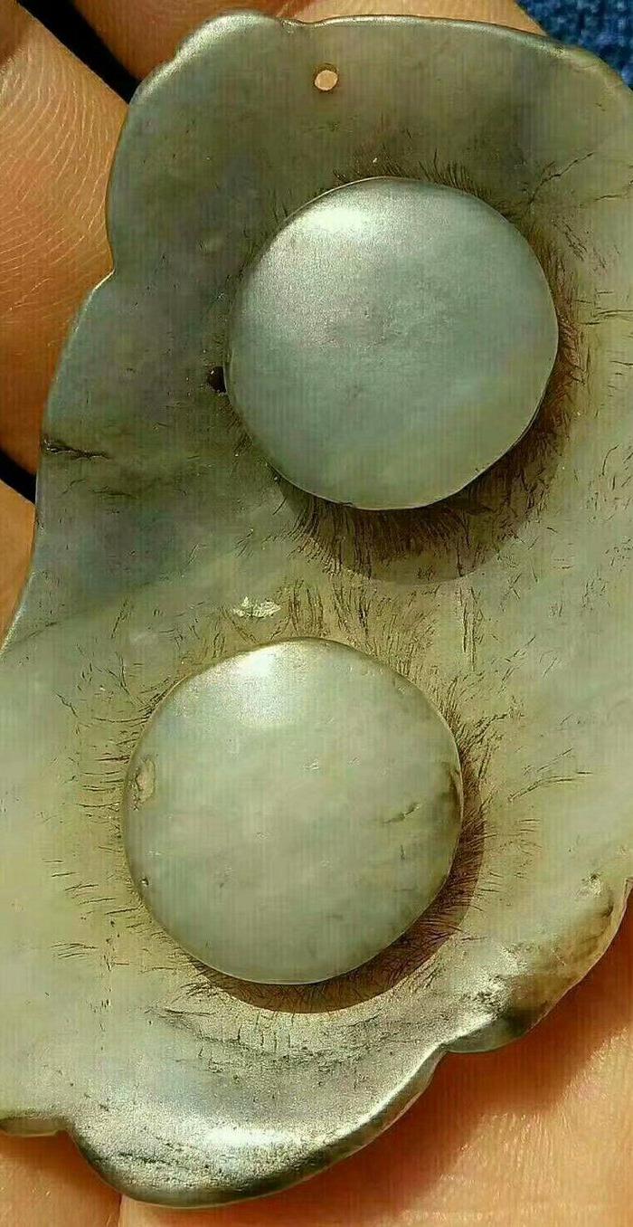 明代老和田籽玉带扣