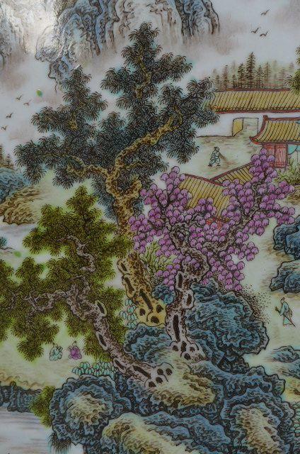 张志汤山水瓷板画