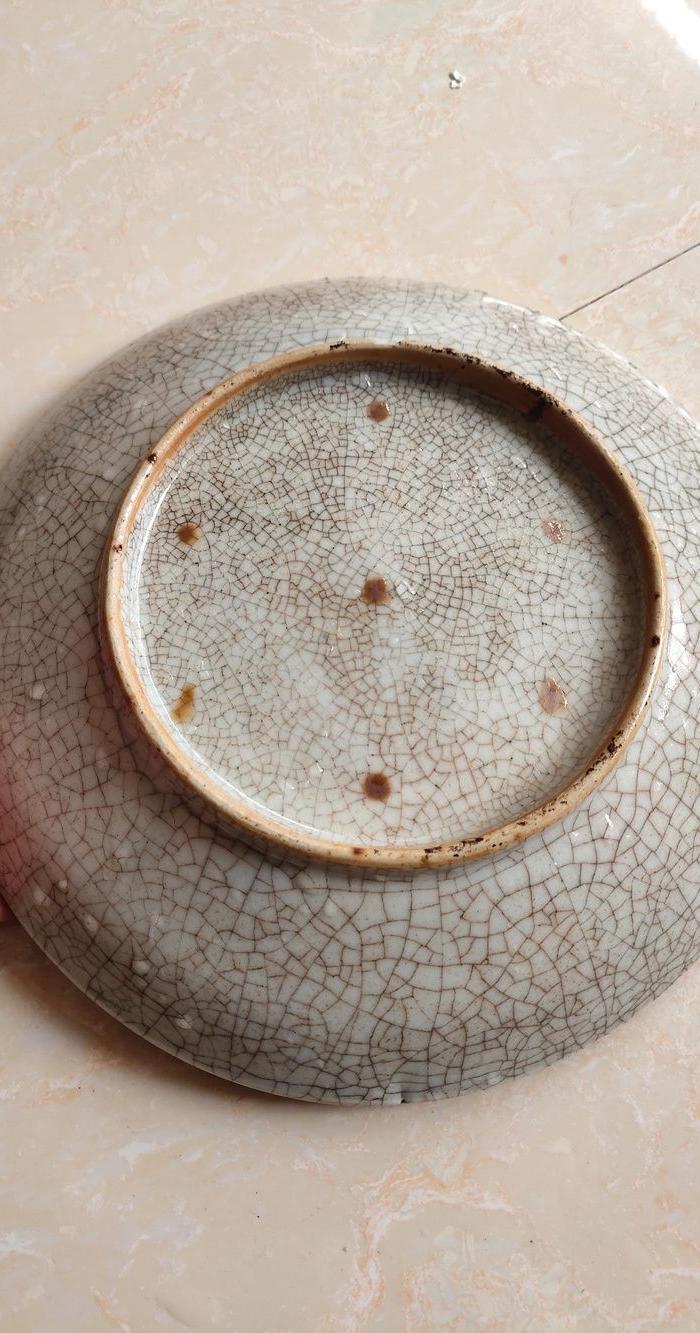 精品清代歌釉七星大盘