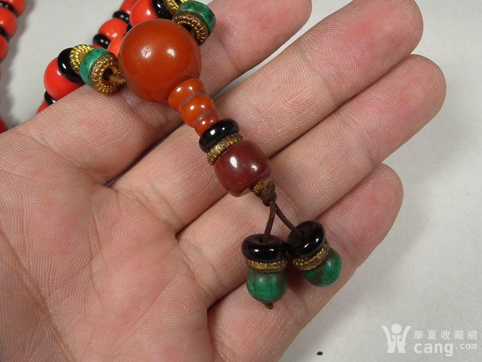 几十年的染色海竹文房手串