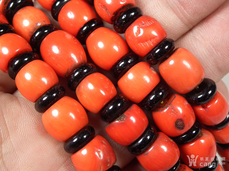 几十年的染色海竹文房手串