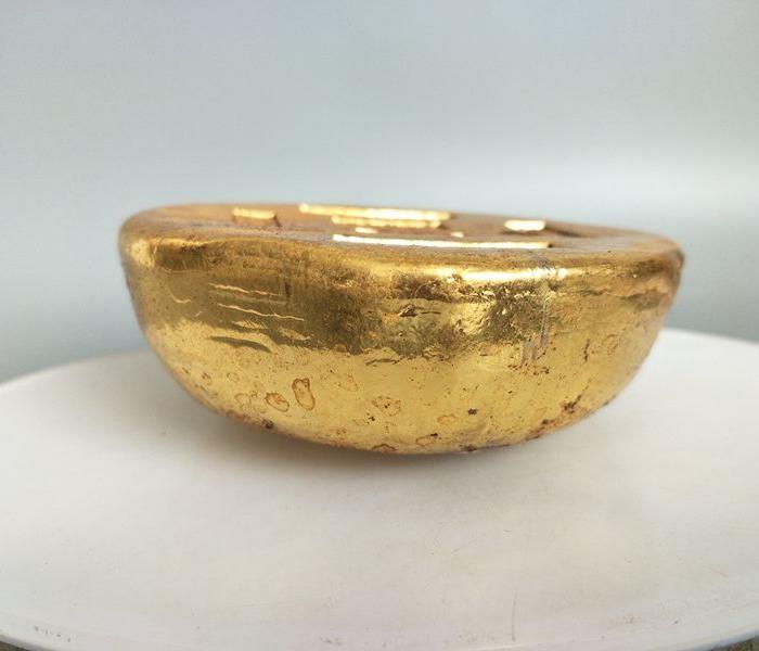 乡下收的明代永乐年五十两金锭