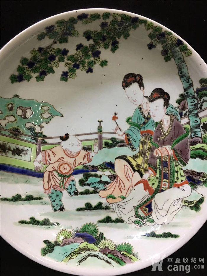 康熙五彩人物大盘