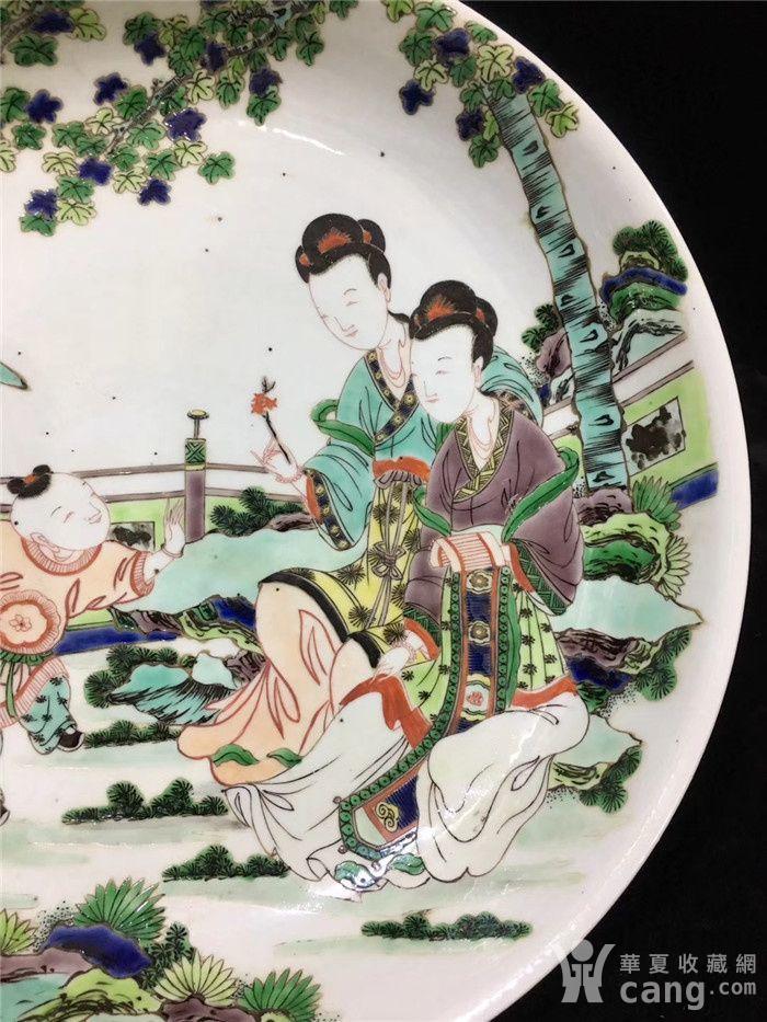 康熙五彩人物大盘