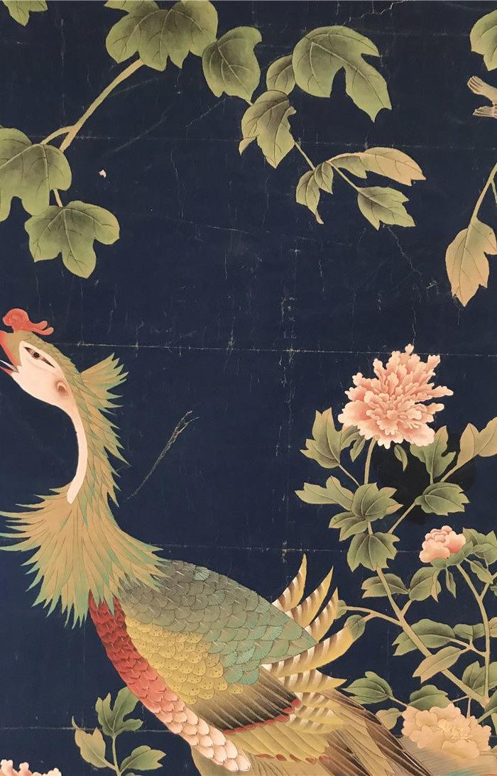 吕纪凤穿牡丹图