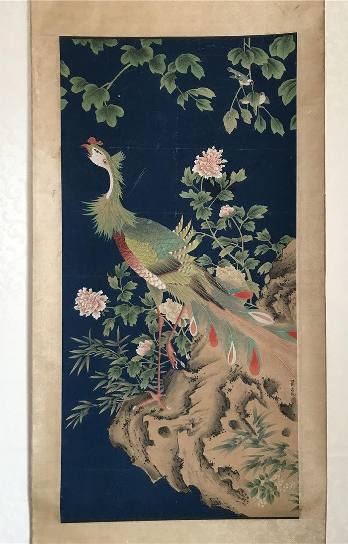 吕纪凤穿牡丹图