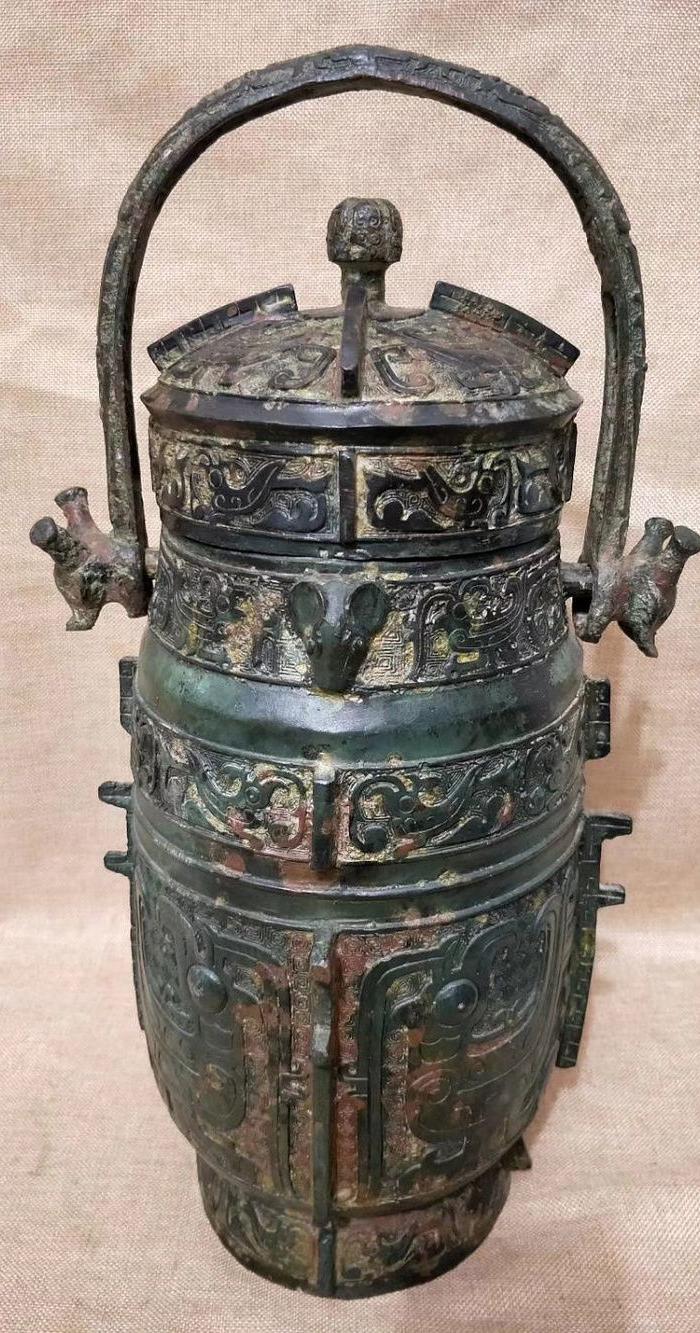 老qing铜器 西周提梁壶