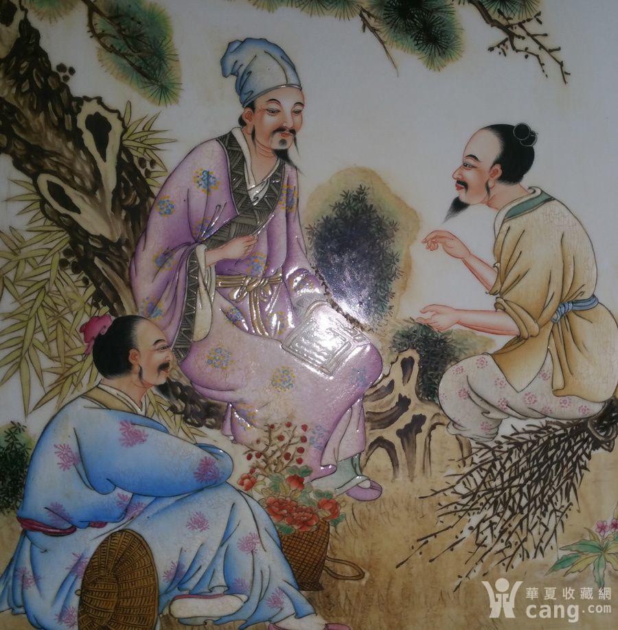 王大凡瓷板画忠义廉耻礼信孝悌