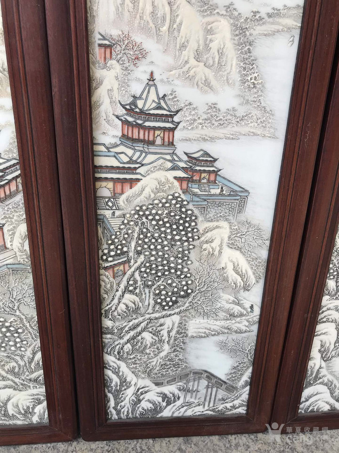 民国珠山八友何许人雪景山水楼阁瓷板