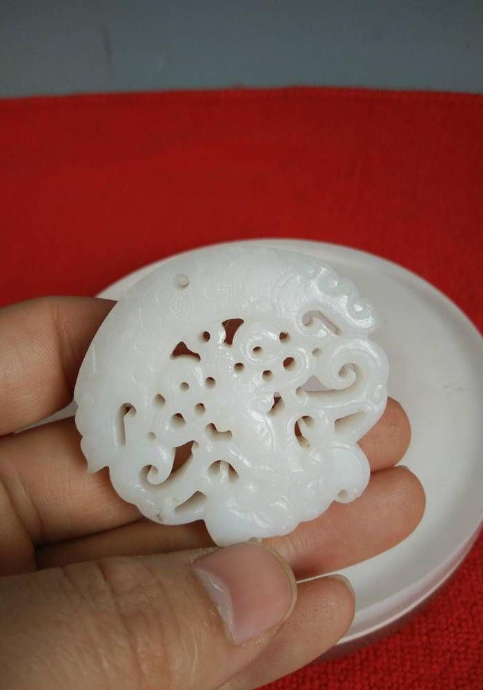 少见的明代传世古玉老和田玉羊脂玉牌子