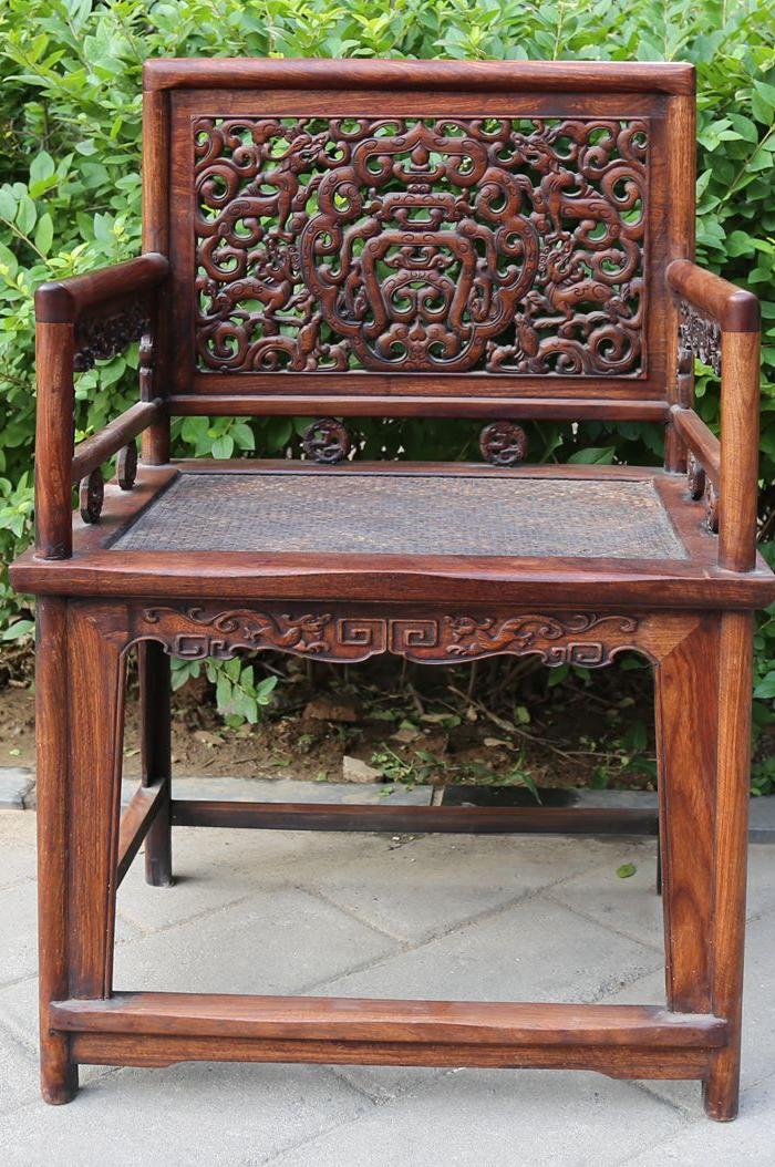 古典家具木艺 黄花梨玫瑰椅单支 特价包邮