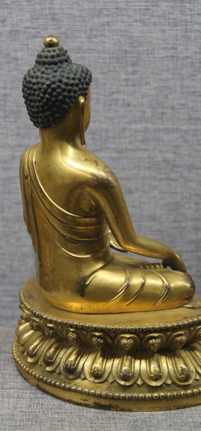 大明永乐年制鎏金佛像