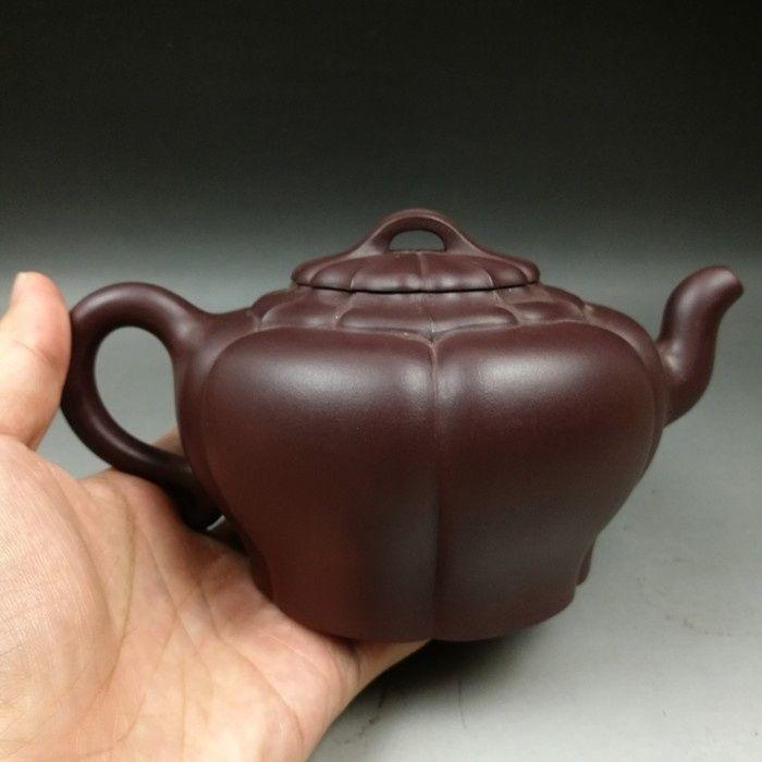 工艺师朱俊锋筋纹紫砂壶