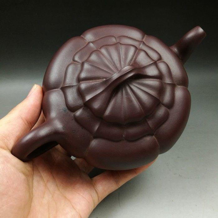 工艺师朱俊锋筋纹紫砂壶