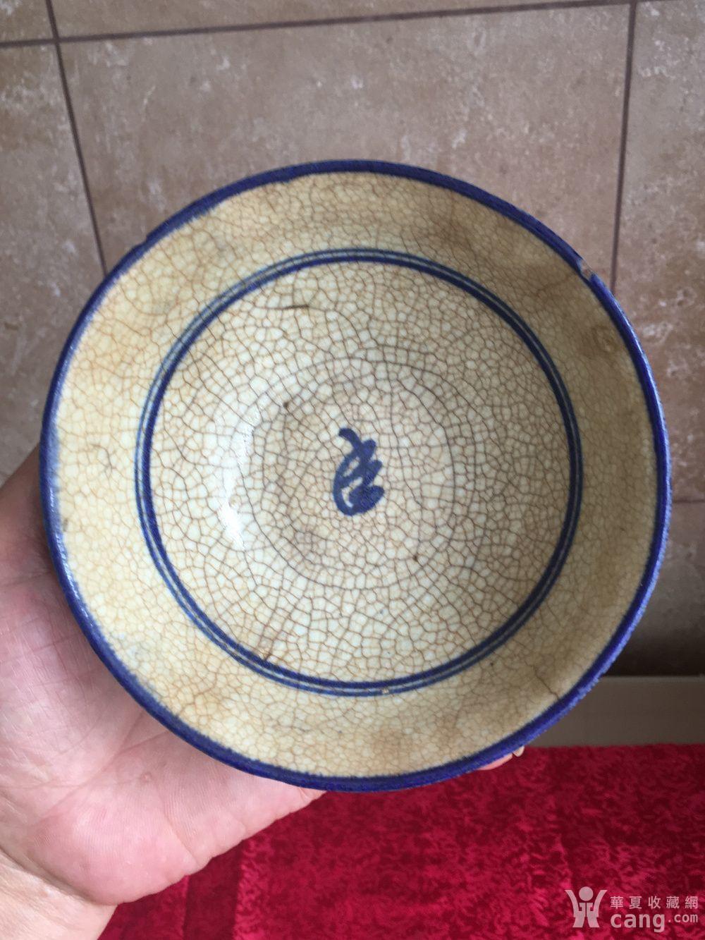 清代哥釉青花碗