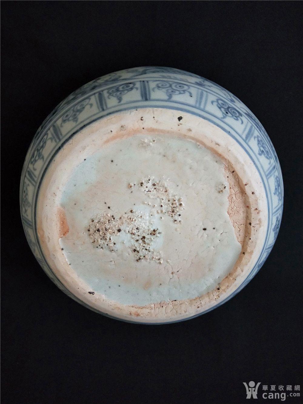 明空白期婴戏青花罐