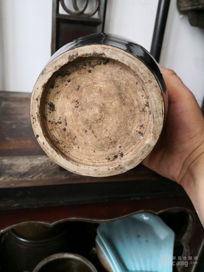 民国时期 磁州窑黑釉罐子