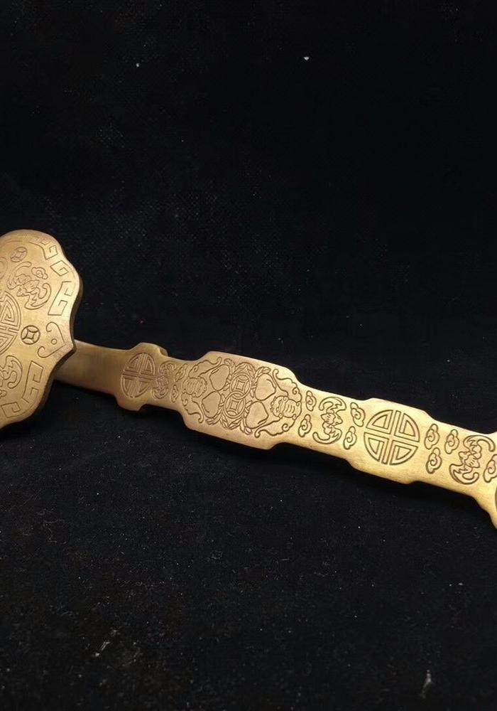 乡下收到铜如意,保存完整