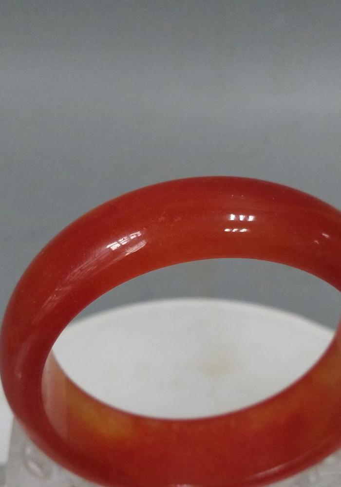 少见的天然红翡翠冰种手镯