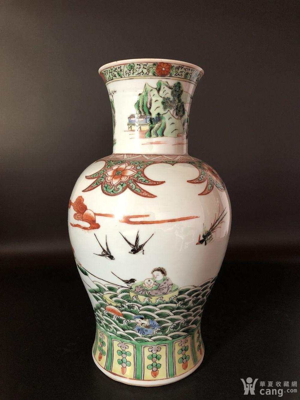 瓷器 明 晚清光绪五彩人物故事观音瓶 藏品描述 藏品展示 报价记录