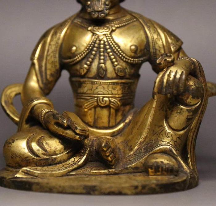 铜流金男相菩萨像