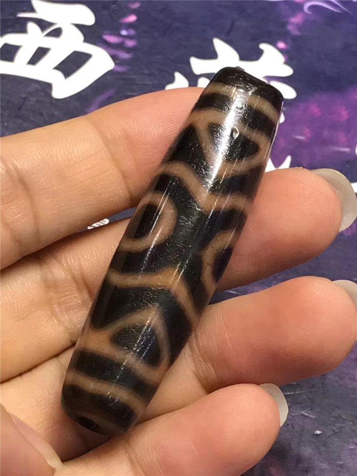 精品莲花三眼天珠