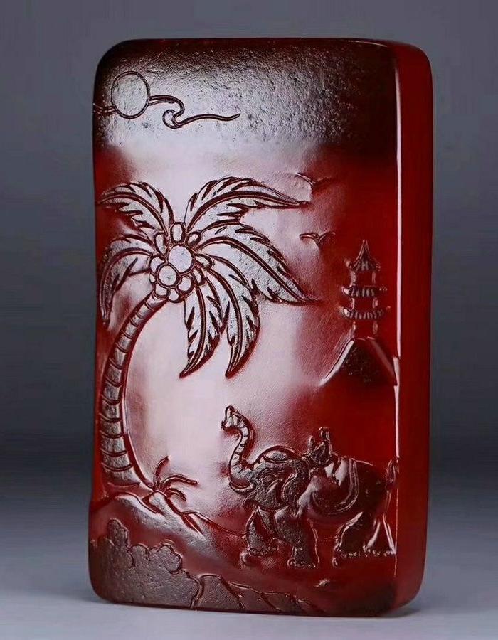 和田红玉籽料悟道126克dg74x44x15mm