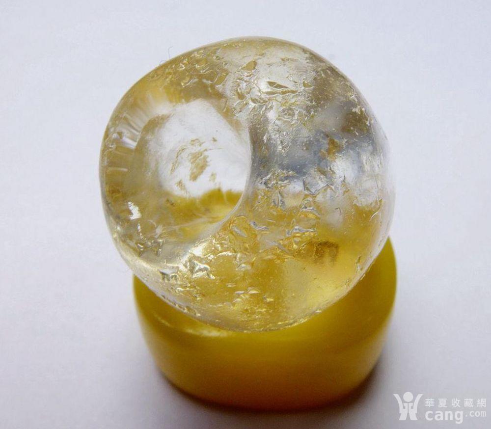 精品包老千年研磨孔水晶大桶珠 不老白送