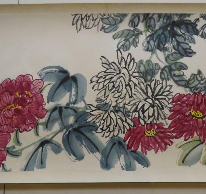 齐白石手卷 九秋图