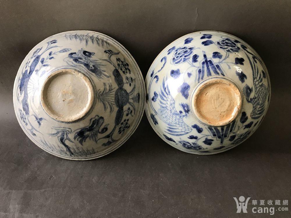 明初陪葬碗一对