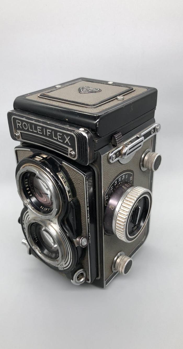 禄莱rolleiflex中画幅双反相机照相机古董相机品相如图