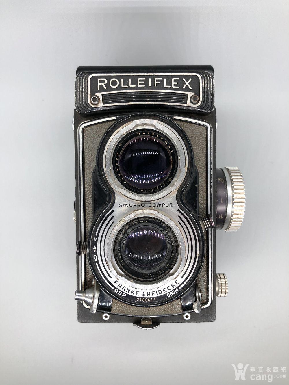 禄莱rolleiflex中画幅双反相机照相机古董相机品相如图