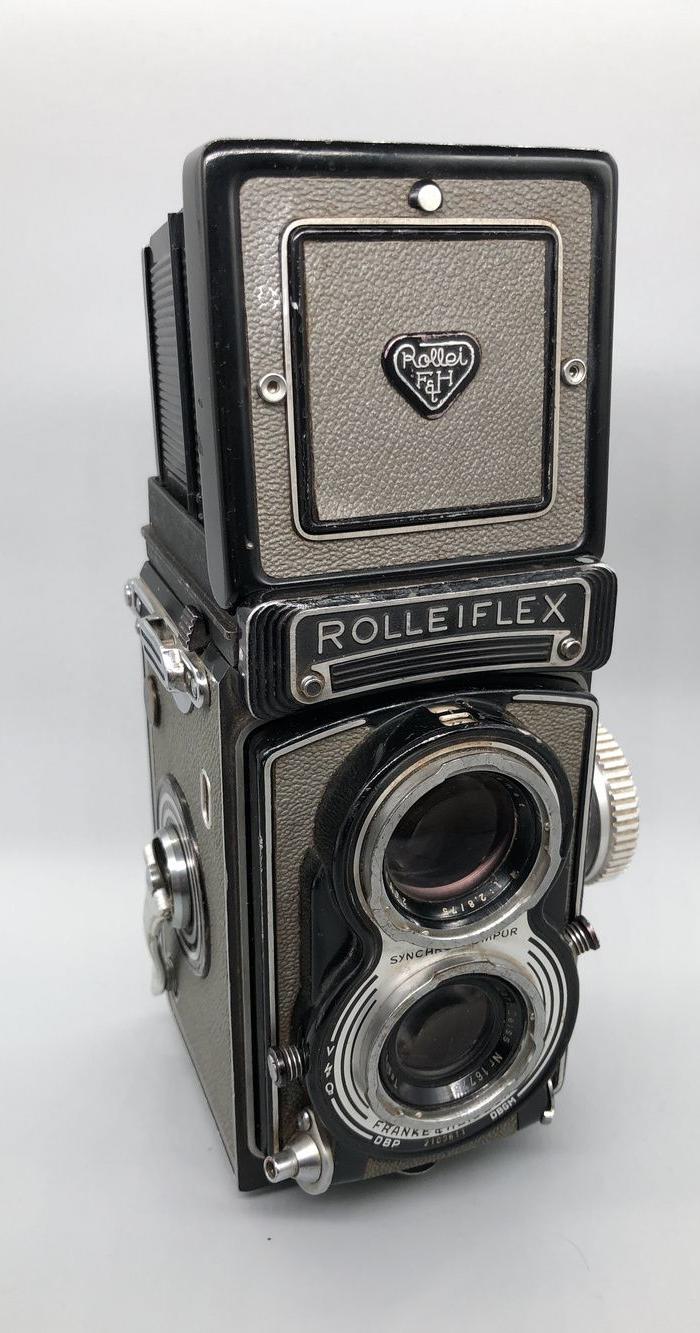 禄莱rolleiflex中画幅双反相机照相机古董相机品相如图